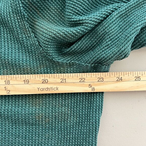 Maurices Womens Green Long Sleeve Knit Mock Neck Tee Size XXL Fair Isle Cuff - Picture 9 of 11